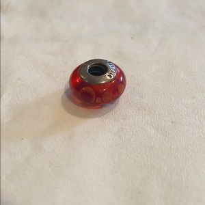 Red Polka Dot Glass PANDORA Bead